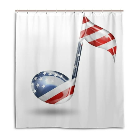 POPCreation Super Bowl National Anthem Shower Curtain Waterproof Bathroom Shower Curtain 66x72 (Best Superbowl National Anthem)