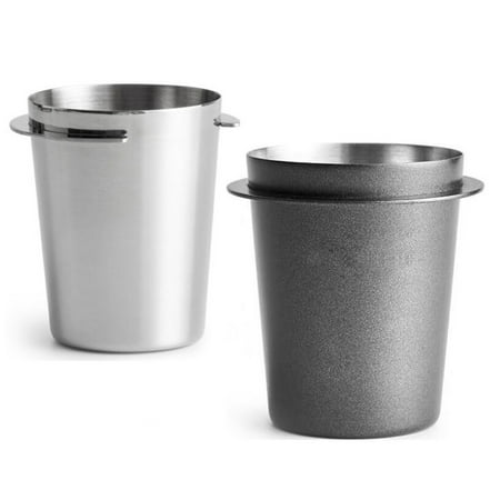 

Stainless Steel Dosing Cup Coffee Sniffing Mug Powder Feeder for Espresso Machine Portafilter Coffee Tamper 54mm