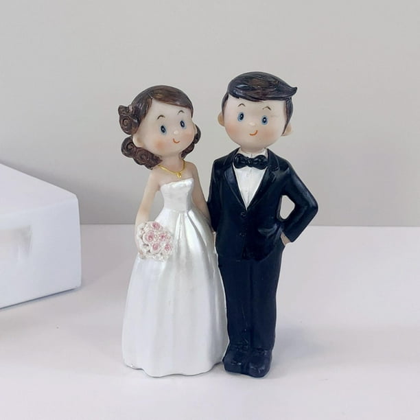 Pareja Estatuilla Estatua Abrazada Amantes Ornamento Boda