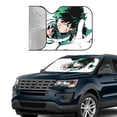 thumbnail image 3 of My Hero Academia Car Windshield Sun Shade, Front Window Sun Shades, Visor Shield Cover For Car Suv Truck, Visor Protector Blocks Uv Rays, Keep Your Vehicle Cool, Small, 51*27.5 Inch, 3 of 8
