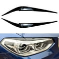 thumbnail image 4 of BFY Headlight Eyelid Trim Decal Cover, Headlamp Eyebrow Eye Lid Decoration Sticker for BMW X3 X4 G01 G02 2018 2019 2020 2021, Glossy Black, 4 of 5