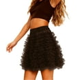 thumbnail image 6 of Women Dress CoffeeTutu Dress for Women Tulle Maxi Skirt Layered Puffy Fairy Skirt Fairy Skirt, 6 of 7