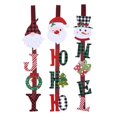 thumbnail image 2 of Christmas Theme Door Wall Hanging Round Color Letter Decoration Party Decor 21inch, 2 of 4
