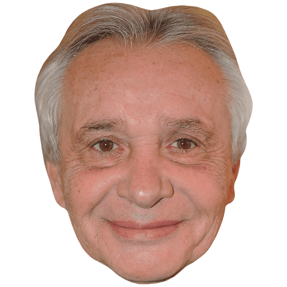Michel Sardou (Smile) Celebrity Mask, Flat Card Face, Fancy Dress Mask