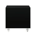 thumbnail image 5 of Leife Black Sidetable/Nighstand - Trellis Lacquer-Finish, Lucite Legs, 5 of 9