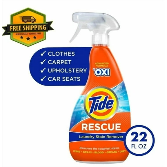 Tide Rescue Plus Oxi Laundry Stain Remover And Carpet Cleaner Spray, 22 Oz
