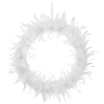 ELAYARD 1Pc Washable White Artificial Wreath Decorative Door Hanging Festival Ornament