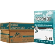 Boise® ASPEN® 30 Multi-Use Printer & Copy Paper, 10 Reams, White, Legal (8.5 x 14), 5000 Sheets Per Case, 20 Lb, 92 Br