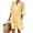 Yellow, variant on Women's Striped Dress V-Neck 3/4 Sleeve Colorblock Trim Dress Breathable Beach Resort Sundress Dresses for Women Light Blue S