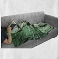 thumbnail image 6 of Futuristic Soft Flannel Fleece Throw Blanket, Robot Girl with Cables in a Glass Underwater Design Print, Cozy Plush for Indoor and Outdoor Use, 70" x 90", Green Green, by Ambesonne, 6 of 6