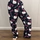 thumbnail image 3 of Pijamas de Anime Sanrio Hello Kitty de franela negra para mujer, pantalones casuales de lana kawaii de dibujos animados blancos, pantalones de moda de otoño, 3 of 5