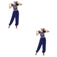 thumbnail image 3 of Minnieouse Pantalones de danza del vientre indio, conjunto de disfraz con cordones en la espalda, traje Sexy para adultos, ropa de moda para Type9 NO9, 3 of 6