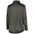 thumbnail image 3 of Women's Profile Charcoal New York Yankees Plus Size Quarter-Zip Jacket, 3 of 3
