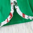 thumbnail image 6 of ENFLASH Toddler Girls Dress and Cardigan Sets Kids 2 Piece Christmas Print Sleeveless Dress and Long Sleeve Cardigan Set, 6 of 9