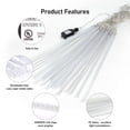 thumbnail image 4 of Luces navideñas Aluan Meteor Shower Rain 720 LED de color blanco cálido, 4 of 7