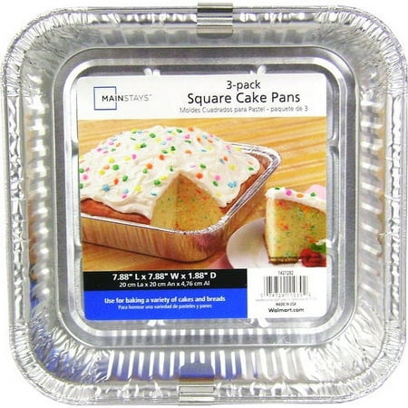 Mainstays Foil Square Cake Pan