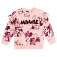thumbnail image 3 of Disney Minnie Mouse Fleece Drop Shoulder Sweatshirt and Jogger Pants Outfit Set Newborn to Little Kid, 3 of 4