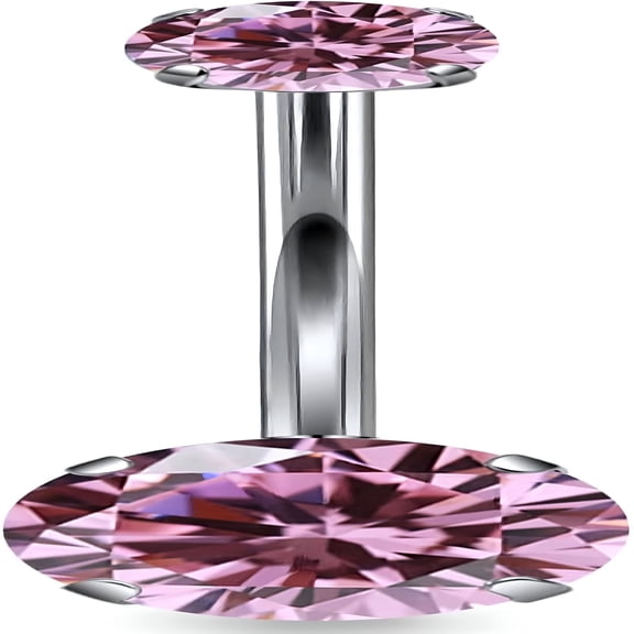 DESIGNICE Belly Button Rings Surgical Steel 14mm 14G Long Bar Belly Button Piercing Jewelry