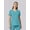 Aquamarine Blue, variant on Core Essentials Women’s V-Neck Scrub Top, Sizes XS–3XL