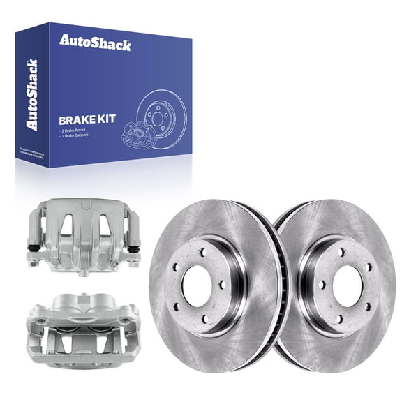 AutoShack Front Brake Rotors & Calipers for Nissan, Quest 2004-2009, 2011-2017, FWD V6 3.5L - 11.41" (289.7 mm), 5-Lug