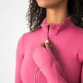 thumbnail image 2 of YITTY Active Women's UltraLuxe Cropped Full Zip Jacket, Athleisure, 4-Way-Stretch, Thumbholes, Beach Party, 4X, 2 of 9