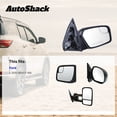 thumbnail image 2 of AutoShack Side View Mirror Power Heated Chrome | Replacement for 2011-2014 Ford F-150 | Passenger Side | 1-PC, 2 of 4