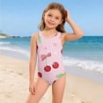 thumbnail image 5 of Grblisyd Girls Swimsuits Size 10-12 Cute Cartoon Raceback One Piece Swimwear Crew Neck Beach Bathing Suit, 5 of 6
