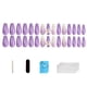 thumbnail image 1 of Clavos nuevos usados a mano - 30 parches de uñas trapezoidales largos - 7 piezas de herramientas para uñas en empaque neutral., 1 of 6