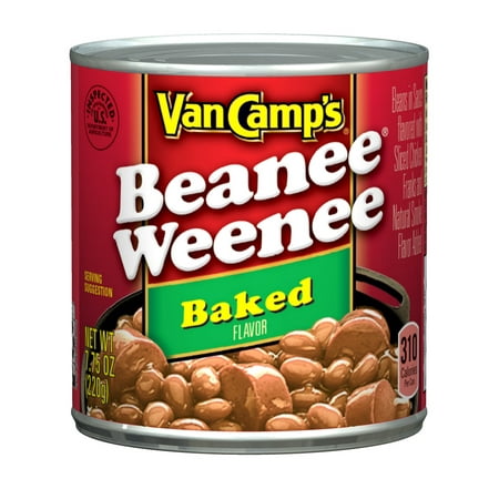 VAN CAMP'S Baked Beanee Weenee, Baked Beans & Hot Dogs, 7.75 oz. - Walmart.com