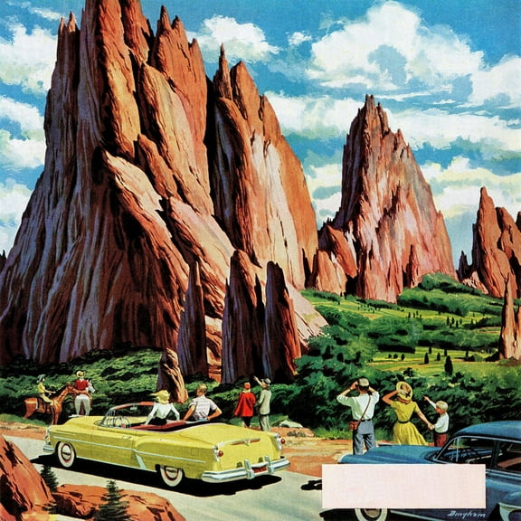 Marmont Hill "Garden of the Gods" Painting Print on Wrapped Canvas