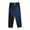 thumbnail image 4 of Bingfone Pajamas For Women,Blue Glitter Retro Pajama Pants With Pockets-Medium, 4 of 9