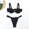 thumbnail image 4 of Maillots de Bain pour Femmes 2024 Mode Féminine Maillot de Bain Imprimé Multicolore Ajusté Maillot de Bain à Armatures Ensemble Maillot de Bain Deux Pièces Maillot de Bain pour Filles, 4 of 6
