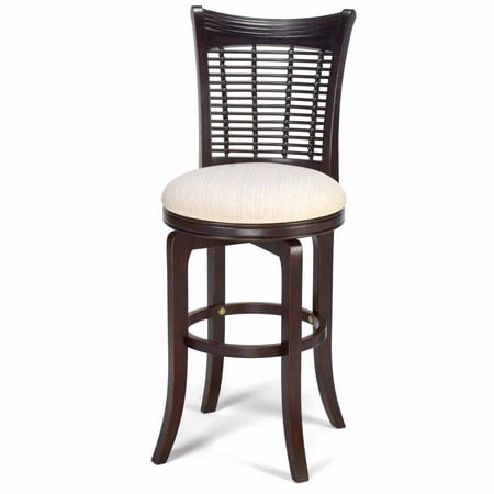 Hillsdale Bayberry Swivel Barstool, Dark Cherry