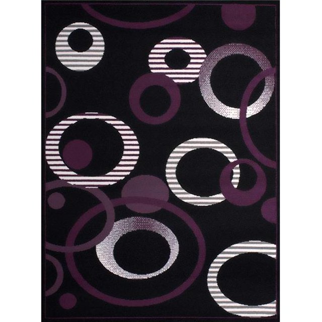 United Weavers 851 10482 28a 2 ft. 3 x 7 ft. 2 in. Dallas Hip Hop Runner Rug, Plum