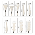 thumbnail image 2 of 9PCS Professional Stainless Steel Palette Scraper Set Spatula Palette Knife Painting Mixing Scraper Set, 2 of 6