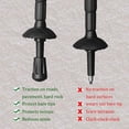 thumbnail image 3 of Puntas de goma para bastones de Trekking, protectores de punta de poste de repuesto que absorben los golpes, con orificio de 11mm de diámetro, 6 uds., 3 of 6