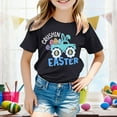 thumbnail image 2 of Easter Shirts for Girls Size 6 Easter Shirt For Toddler Boys Girls Eggs Bunny Outfits Digging Tractor Kids T Shirt,10-11 Years,Y3-Black, 2 of 4