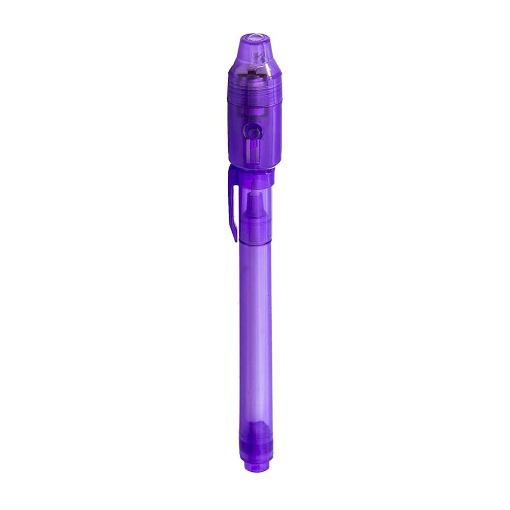 2 in 1 Luminous Light Invisible Ink Pen UV Check Money Drawing Magic Pens 
