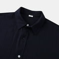 thumbnail image 5 of Dagugfen Shirts for Men Button up Short Sleeve Loose Summer Lightweight Business Casual Work Tops Pocket, 5 of 9