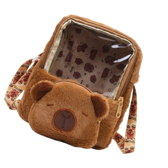 Practical Capybara Plush Backpack Casual School Bag Designed For And Youths Offering Ample Storage And Comfort