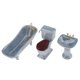 thumbnail image 4 of Set de baño Dollhouse Sunnimix Mini de Lujo Azul, 4 of 7