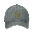 thumbnail image 1 of ZICANCN Adjustable Baseball Cap Women, Alphabet Q Pattern Hats for Men Adult Washed Cotton Denim Baseball Caps Fashion, Gray, 1 of 6