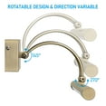 thumbnail image 5 of 2 Pack LED Picture Lights, 15.75", Metal Dimmable Artwork Lamps, CRI90+, Plug-n-Play & Hardwire Art Lighting, Antique Brass, 5 of 7