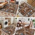 thumbnail image 6 of Brown Giraffe Area Rug 4'x6', Wildlife Animals Vintage Geometric Washable Non-Slip Rugs, Low Pile Large Carpet for Living Room Bedroom Dining Room Kitchen Office Indoor Mat, 6 of 9