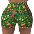 thumbnail image 2 of Logiee Cute Christmas Stocking Bear Print Women's Biker Shorts,Workout Gym Shorts,Scrunch Shorts,Tummy Control Hidden Scrunch Running Yoga Shorts-Medium, 2 of 8
