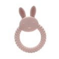 thumbnail image 4 of Juguete Para La Dentición Del Bebé, Mordedor De Conejito Para Bebés De 3 A 12 Meses, Color Rosa Claro., 4 of 9