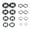 Black, variant on 1 PCS Stainless Steel Ear Nose Piercing Lip Bar Hoop Tragus Rings Body Jewelry-Gold-10.0*16+12