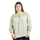 thumbnail image 1 of Blusa con detalles bordados Roman Fashion /Tallas Extras, 6809 (Pistache) verde claro 38, 1 of 7