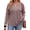 A-Light Coffee, variant on Fantaslook Lace Plus Size Tops for Women Long Sleeve V Neck Blouses Fall Tunic Shirts L-5XL