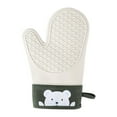 thumbnail image 2 of Juego de guantes de cocina antideslizantes con protección térmica, forro de algodón suave, guantes de cocina extra largos, elásticos y gruesos, guantes de cocina y forros para ollas, guantes de cocina, 2 of 7